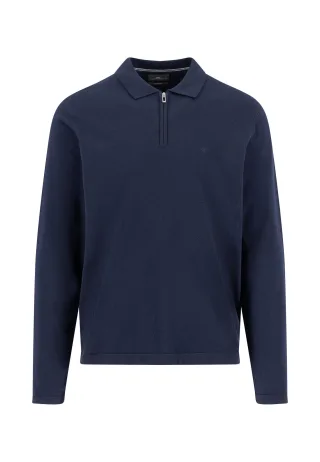 FYNCH-HATTON - Polo Zip, Superflex navy - Gr. - M