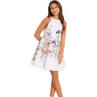 LIPSY Partykleid Lipsy Scuba-Abendkleid mit Neckholder Puffärmel (1-tlg)