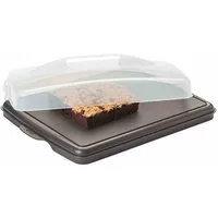 ALPFA Kuchentransportbox Blechkuchen-Safe-Maxi 50 x 38 x 9 cm, Kunststoff
