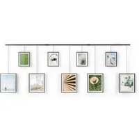 Umbra Bilderrahmen-Set Exhibit Foto Collage, für 9 Bilder, 13x18 und 20x25 cm
