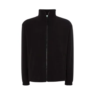 JHK - Fleecejacke Durchgehender Reißverschluss für Herren (Schwarz)