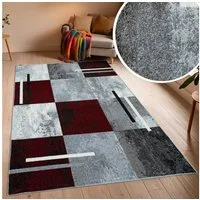 OTTO home Teppich Cube, Karo Muster mit 3D-Design, rechteckig, Höhe: 9 mm, Kasten, geometrisch, Patchwork, Wohnzimmer, Schlafzimmer