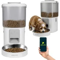 Peluvio Hunde-Futterspender CRISPY WIFI DOG, 4,5L Vorrat / App-Steuerung / 2,5m Beißschutzkabel / Notstrom