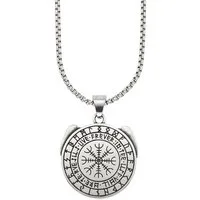 Bruno Banani Kette mit Anhänger Schmuck Geschenk Edelstahlkette mit Anhänger rund