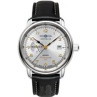 ZEPPELIN Automatikuhr Herrenuhr Automatik mit 24-Stunden-Anzeige und Lederarmband