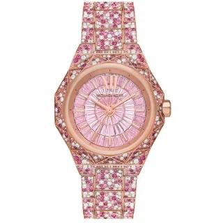 Michael Kors MK7343 Pave Rose Gold-Ton Damenuhr
