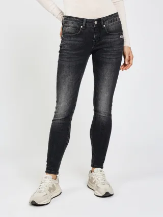 GANG Damen Jeans 94FAITH CROPPED - skinny fit Jeans authentic anthra wash