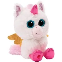 Nici Kuscheltier Glubschis, Einhorn Glowy Kaddi, 15 cm schlenkernd