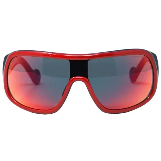 Moncler ML0048 68C 00 Dunkelblaue Sonnenbrille