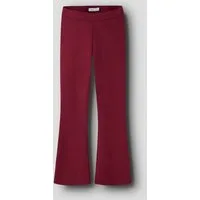Name It Jerseyhose NKFFRIKKALI für Mädchen mit ausgestelltem Bein und Viskose unifarben, casual, ausgestellt, Viskosemix, ohne Kragen