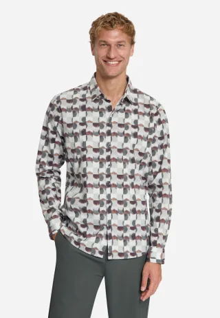 No Excess - Shirt Stretch Allover Printed - Gr. - XXXL