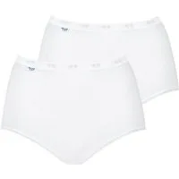 sloggi Maxislip Basic+ (2er Pack) perfekter Sitz, Baumwollmix, elastisch, weiche Nähte