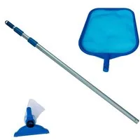 Intex Poolbodensauger Pool-Reinigungsset–Laubkescher, Bodenreiniger & Teleskopstange 239 cm, (Reinigungsset, 4-St., Komplettset), Pool Maintenance Kit, Pool Reinigungsset