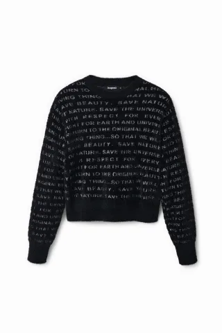 Desigual Damen Schwarz Strickware