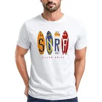 Neverless Print-Shirt Herren T-Shirt Print Surfboards California Surfing Ocean Drive Sommer mit Print