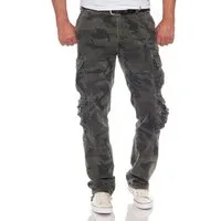 Jet Lag Cargohose Bikerhose mit vielen Taschen Straight Fit