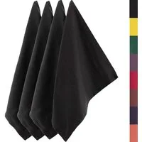 Loco Bird Geschirrtuch aus 100% Baumwolle, (Hochwertiges 4er Handtuch Set für die Küche, 50x70 cm einfarbig), Geschirrhandtücher zum Abtrocknen
