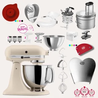 KitchenAid Artisan 4,8 Liter KSM175 Spar-Set mit Food Processor &...