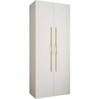 ABIKS MÖBEL Drehtürenschrank COMO 2 Schlafzimmerschrank mit Kleiderstange und Regalen