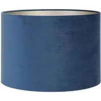 Dirk Davids Leuchten GmbH Lampenschirm Lampenschirm Zylinder in Velours Petrol Blau 40-40-30cm
