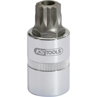 KS Tools 3/8" Öldienst-XZN-Stecknuss mit Stirnlochbohrung, M16 - 150.1437