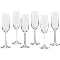 ECHTWERK Sektglas Champagnerkelche Set, ca. 210 ml, 6-tlg., Glas, für Champagner, Aperitifs, ideal für Feierlichkeiten