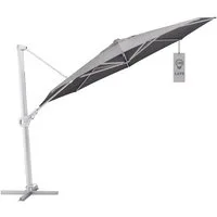 KETTLER Ampelschirm Kettler Ampelschirm LED 350 cm Sonnenschirm mit Schutzhaube rund