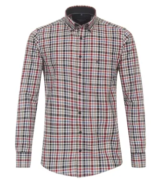 CASAMODA - Freizeithemd rot - Gr. - 3XL