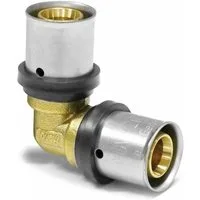 PipeTec Deutschland Steckfitting, Pipetec Press-Winkel 45° o. 90 ° gleichseitig für Alu Verbundrohre