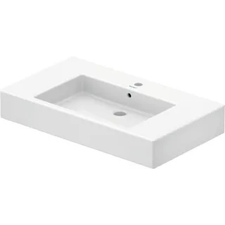 Duravit Möbelwaschtisch Vero 85 x 49cm 0329850000 weiss, mit Hahnloch u. Überlauf, für Metallkonsole