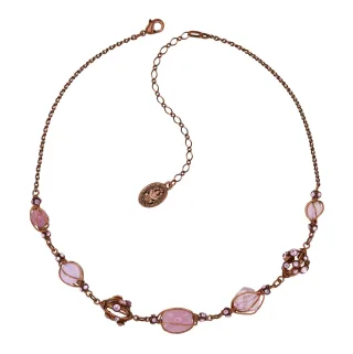 konplott - Halskette - Ethnic Glamour II braun/pink