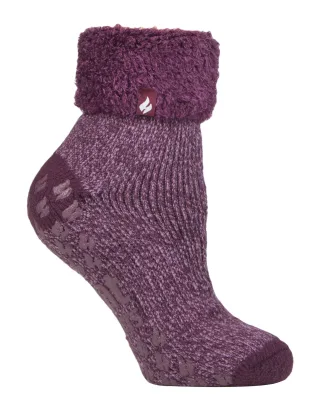 Heat Holders rutschfeste, flauschige Thermo-Slipper-Socken für Damen