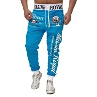 L.gonline Jogginghose Herren JoggingHOSE lang, Trainingshose Baumwolle, Sporthose mit (Sweatpants, 1-tlg) mit elastischem Bund