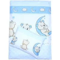 Primawela Babybettwäsche Kinderwagenset Baby Bettwäsche für Kinderwagen Bezüge Decke Kissen, 4 teilig