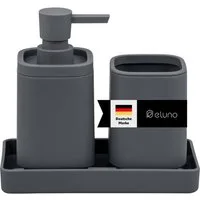 eluno Badaccessoire-Set VALONA 3tlg. Soft-Touch, 3 tlg.
