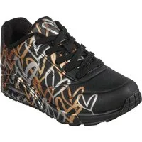 Skechers Skechers - UNO METALLIC LOVE - 155523 BKGD - Schwarz Schnürschuh