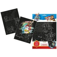 PAW PATROL Zeichenblock Kratzerset – Kratzen, Malen und Spaß haben mit den beliebten