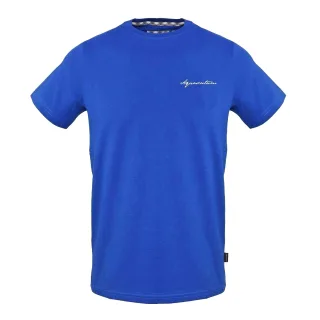 Aquascutum - T-Shirt für Herren, bestickt (Himmel)