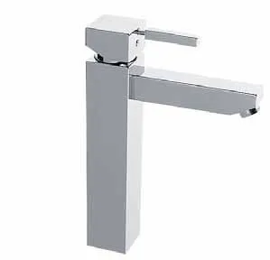 Kaja Aquadrat Waschtisch Einhebelmischer, hoher Auslauf 210 mm, Ausladung 175 mm, Ablg, chrom 58045-C