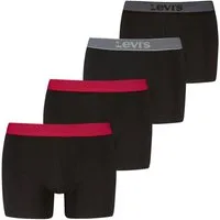 Levi's® Boxershorts LEVIS MEN TWILL WB BOXER BRIEF (4er Pack) ohne Eingriff, Logobund