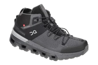 ON 53.98588 CloudTrax_D Damen Sneaker Schwarz Black/Rock Gummi Schnellverschluss