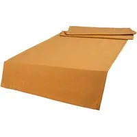 beties Tischläufer Wunschton (1-tlg, 1 Stück Tischläufer), Tischläufer ca. 40x130 cm, unifarben, einfarbig safran-gelb