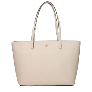 Tory Burch Beiger Leder Schultertasche