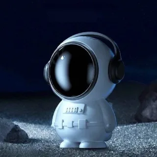 Personal Mini Fan Astronaut Leafless Fan Cute Spaceman Ornament USB Rechargeable Quiet Handheld Fan Portable Cordless Fa