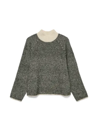 VERO MODA - VMFELIZE LS HIGH NECK PULLOVER BOO birch - Gr. - L