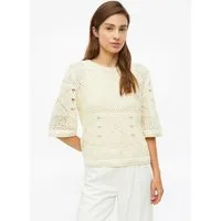 s.Oliver Kurzarmpullover Strickpullover Ajour-Strickpullover
