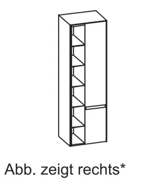Artiqua 116 Hochschrank, Eiche Ribbeck quer NB, 116-HTR-1-50-R-7187-444 116-HTR-1-50-R-7187-444