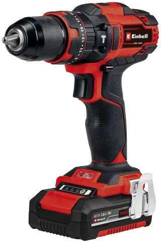 Einhell Akku-Schlagbohrschrauber "TE-CD 18/40 Li-i +64" Set, inkl. 2 Akkus, Schnellladegerät, 64-tlg. Zubehör und Koffer