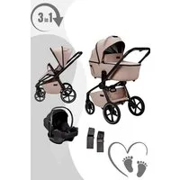 Moon Kombi-Kinderwagen Resea 2.0 Komkinderwagen 3in1-Set mit Cosmo 2.0, mit Sportsitz, Babywanne, Babyschale, Neugeboreneneinsatz