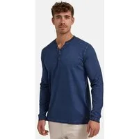 Indicode Langarmshirt Herren INKilsone Shirt Langarm Herrenshirt lässiges Longsleeve mit modischer Knopfleiste